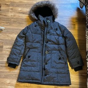 Heathered Down Puffer Coat